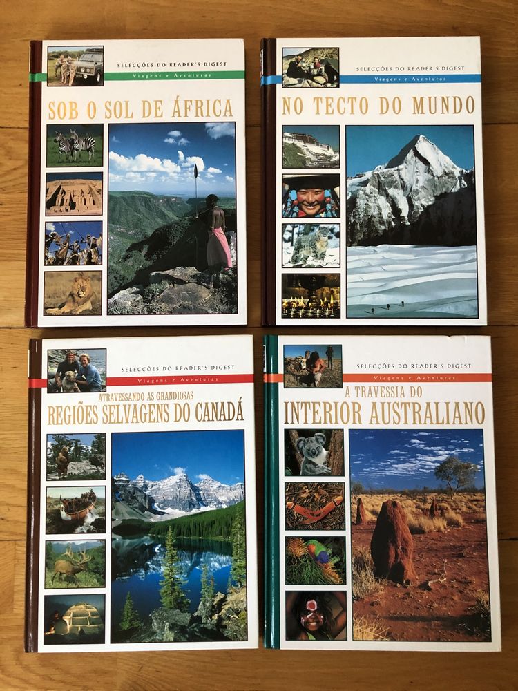 Coleção de 4 Livros “Viagens e Aventuras”