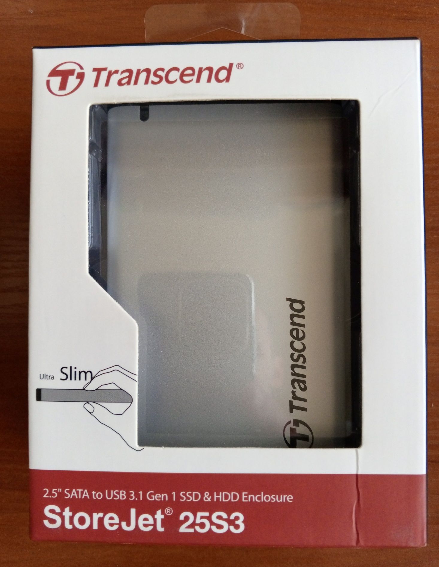 Корпус для 2,5" HDD/SSD Transcend USB 3.0 Aluminium