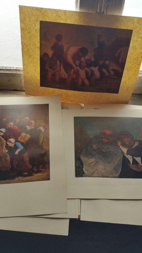 Honore Daumier Prints , reproduções muito antigos