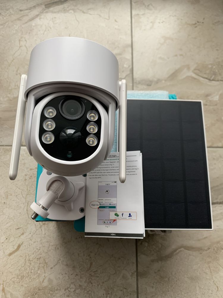 Продаю PTZ 360° wi-fi ip camera solar power