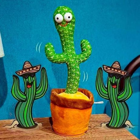 Большой танцующий кактус LOL Cactus 32 см, повторюша,