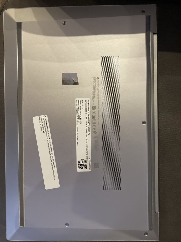 Hp E840 elitebook g8 core i7 16gb ram  ssd nvme 256gb Full HD Gwara