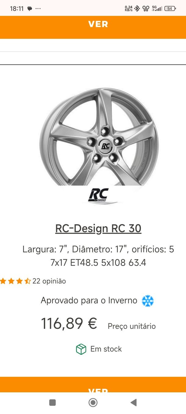 Jantes 17 como novas