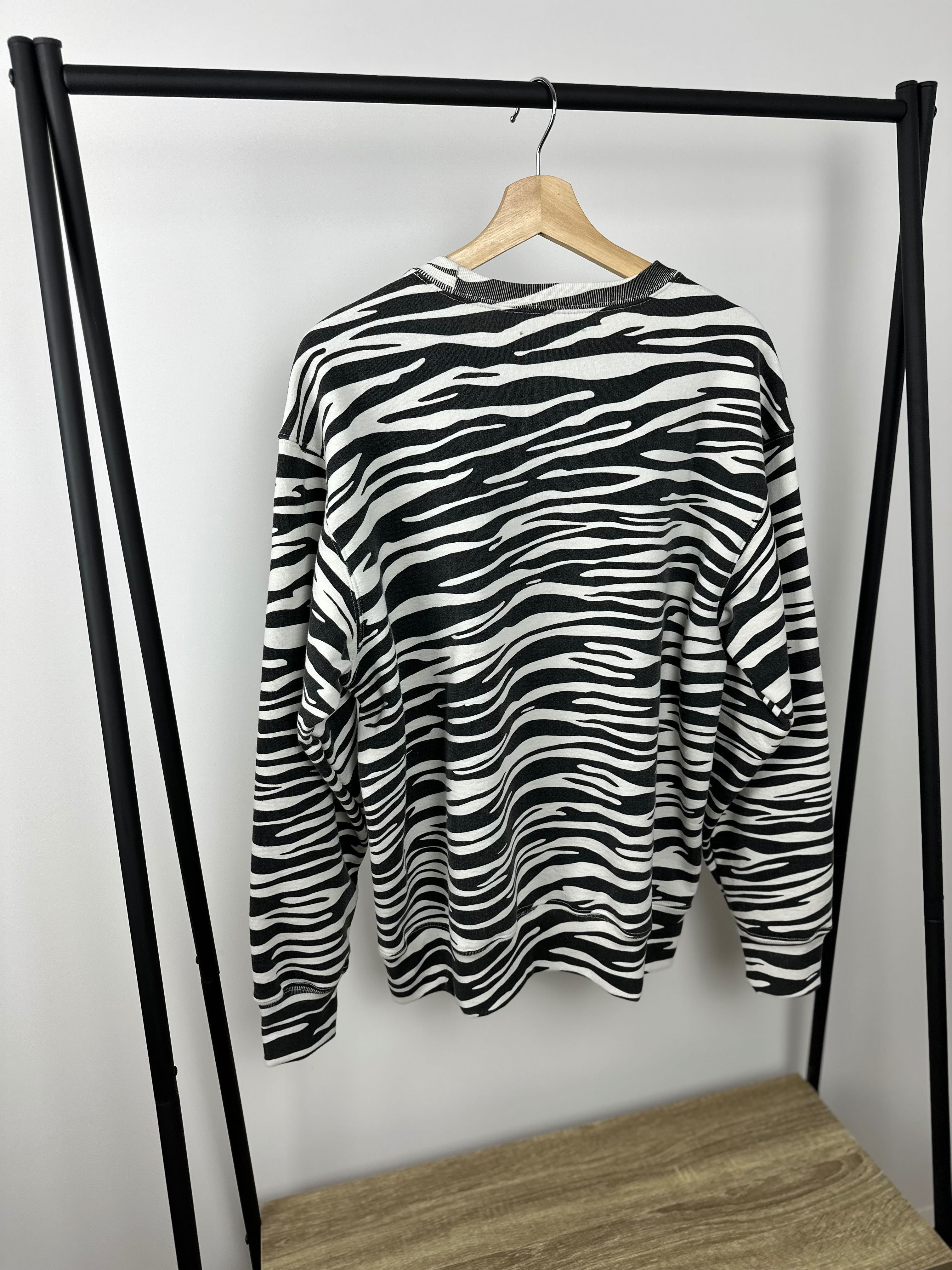 Crewneck Supreme box logo zebra