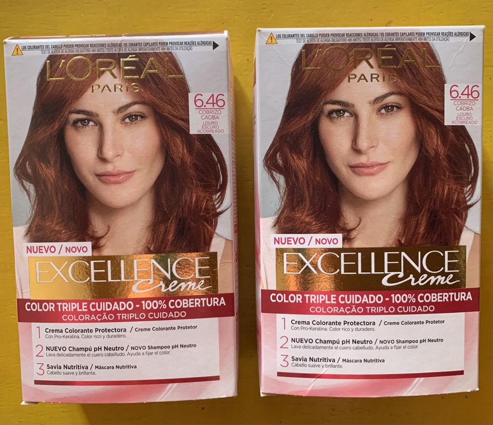 Coloração Loreal Excellence 6.46