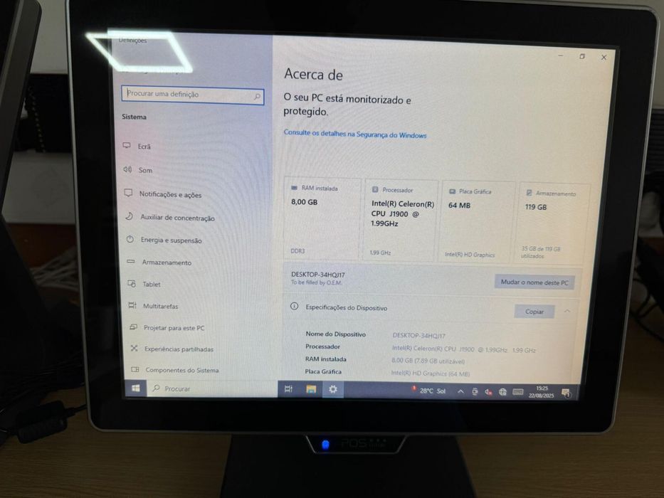 POS J1900 c/ Wind 10