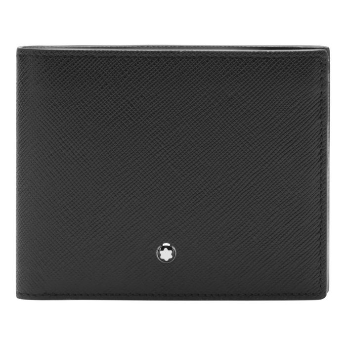 Carteira Montblanc com porta-moedas, preta
