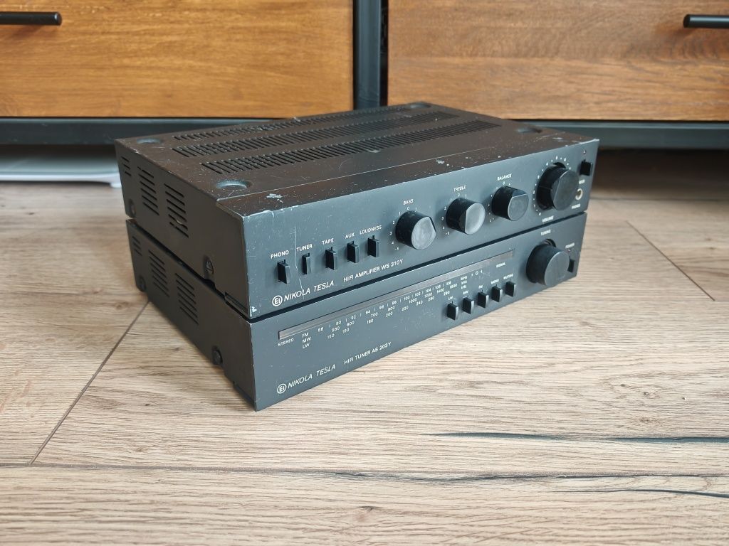 Unitra Diora Nikola Tesla wzmacniacz WS310Y i Tuner AS 203Y Unikat