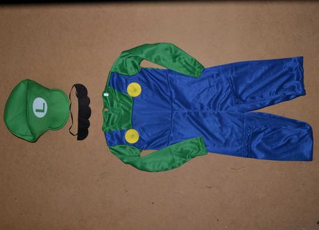 Super Mario Luigi strój przebranie bal 5/6L_116cm