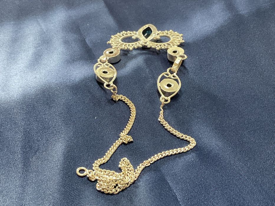 Colar prata 925 blue stone 40 cm