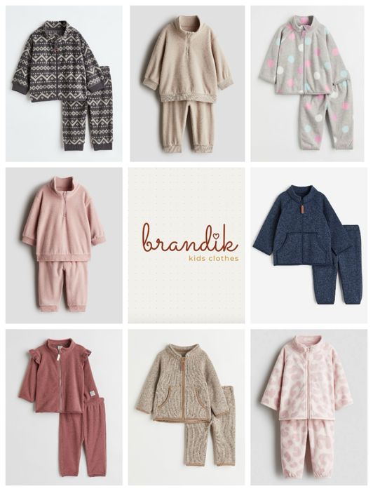 Флісовий комплект h&m hm: фліска та флісові штани 80, 86, 92,98, 104