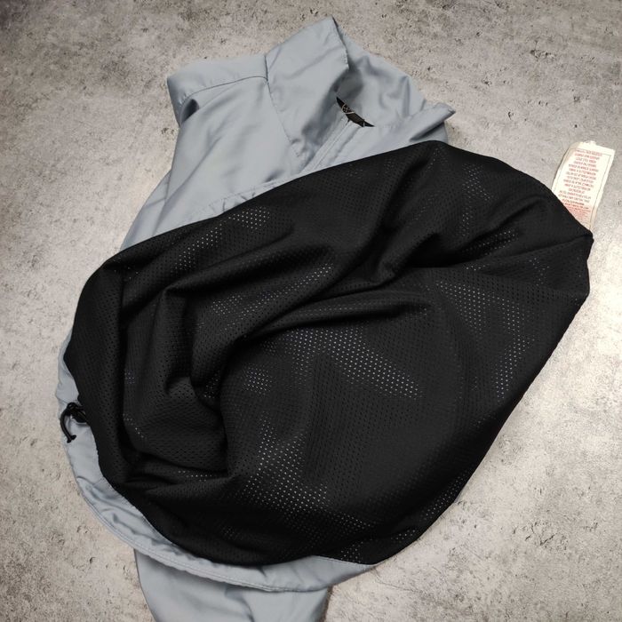 MĘSKA Lekka Kurtka Bluza Wiatrówka Śliska Nike GOLF Błękitna/SzaraLOGO