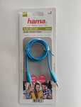 Kabel AUX audio typ jack 3.5 mm SLIM niebieski