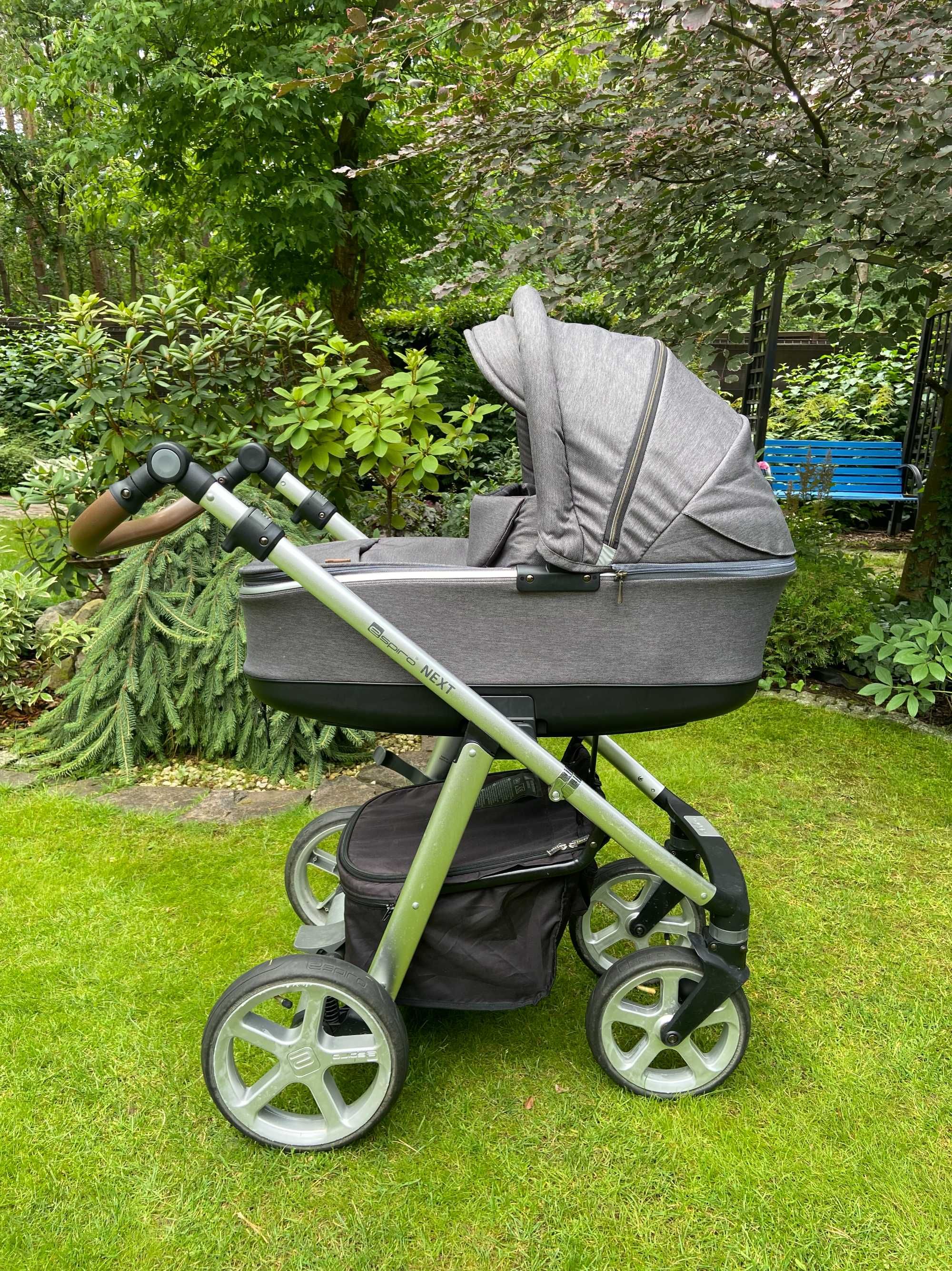 Wózek Espiro Next Avenue / fotelik Cybex Aton M I-Size 0-13Kg