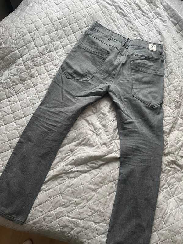 Męskie szare jeansy 100% bawełna