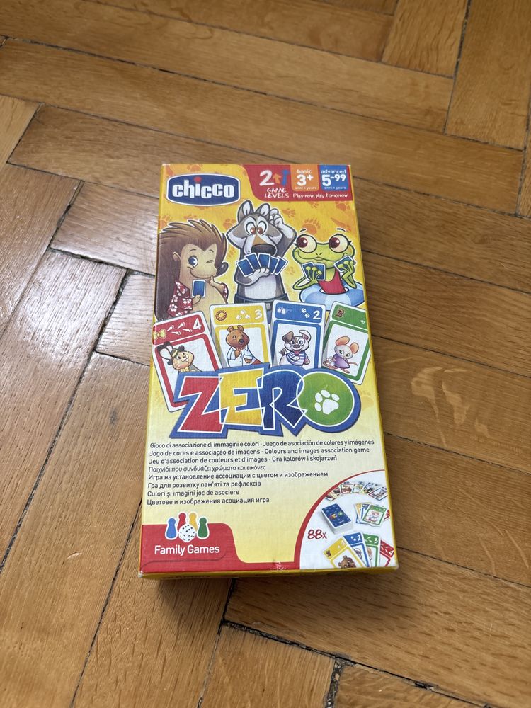 Chicco, gra edukacyjna Zero - jak uno