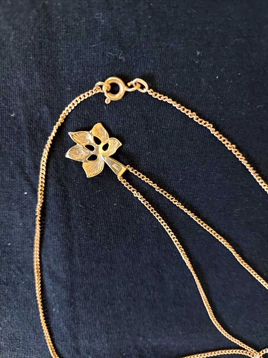 Золотий ланцюжок+кулон 583п.Срібні прикраси 925проба нові.