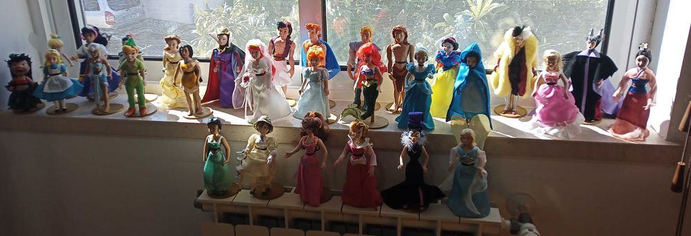 Coleção bonecas porcelana Disney
