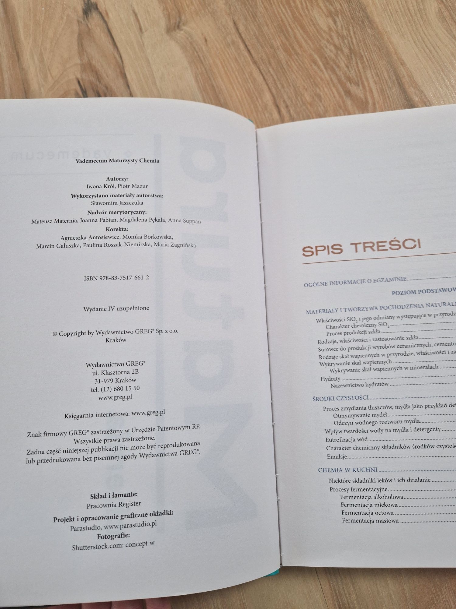 Vademecum matura chemia GREG