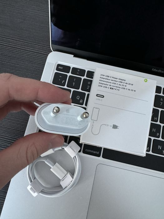 Комплект оригинал 20w быстрая зарядка айфон кабель и блок iphone