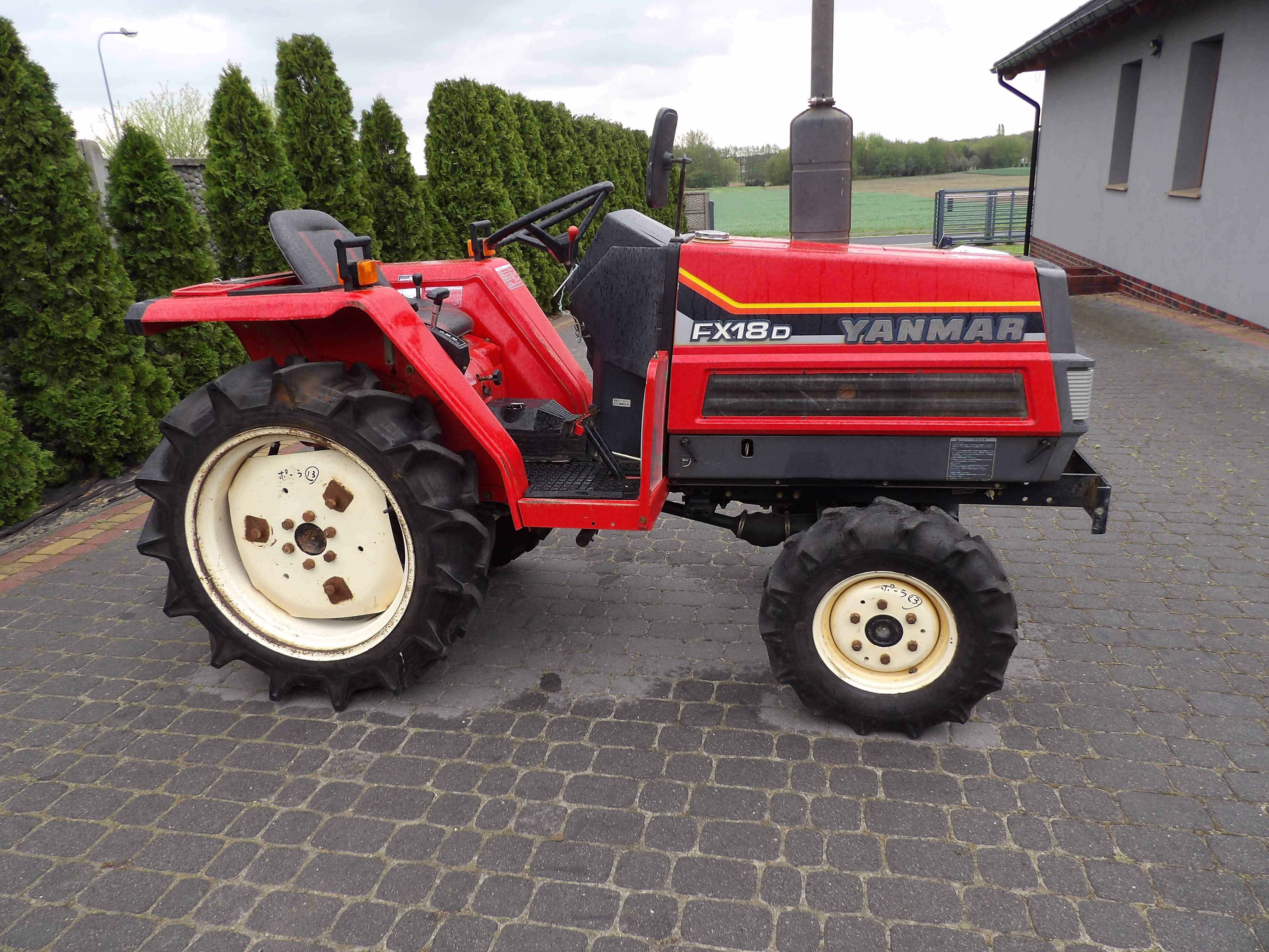 Yanmar F18 D 4x4 mini traktorek glebogryzarka kubota iseki mitsubishi