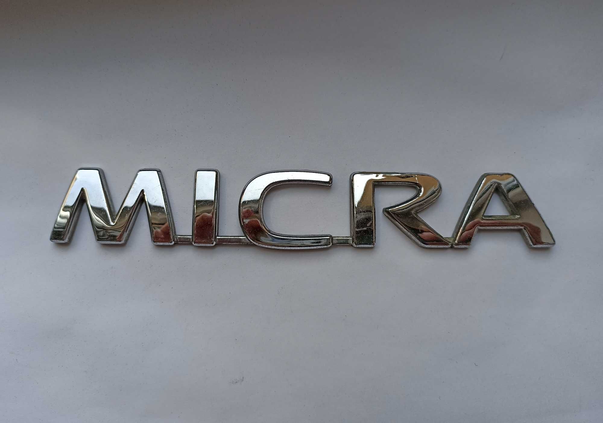 Napis emblemat Nissan Micra