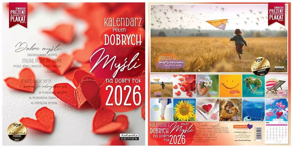 Kalendarz Classic Q DOBRYCH MYŚLI. Kukartka. Nowy Produkt