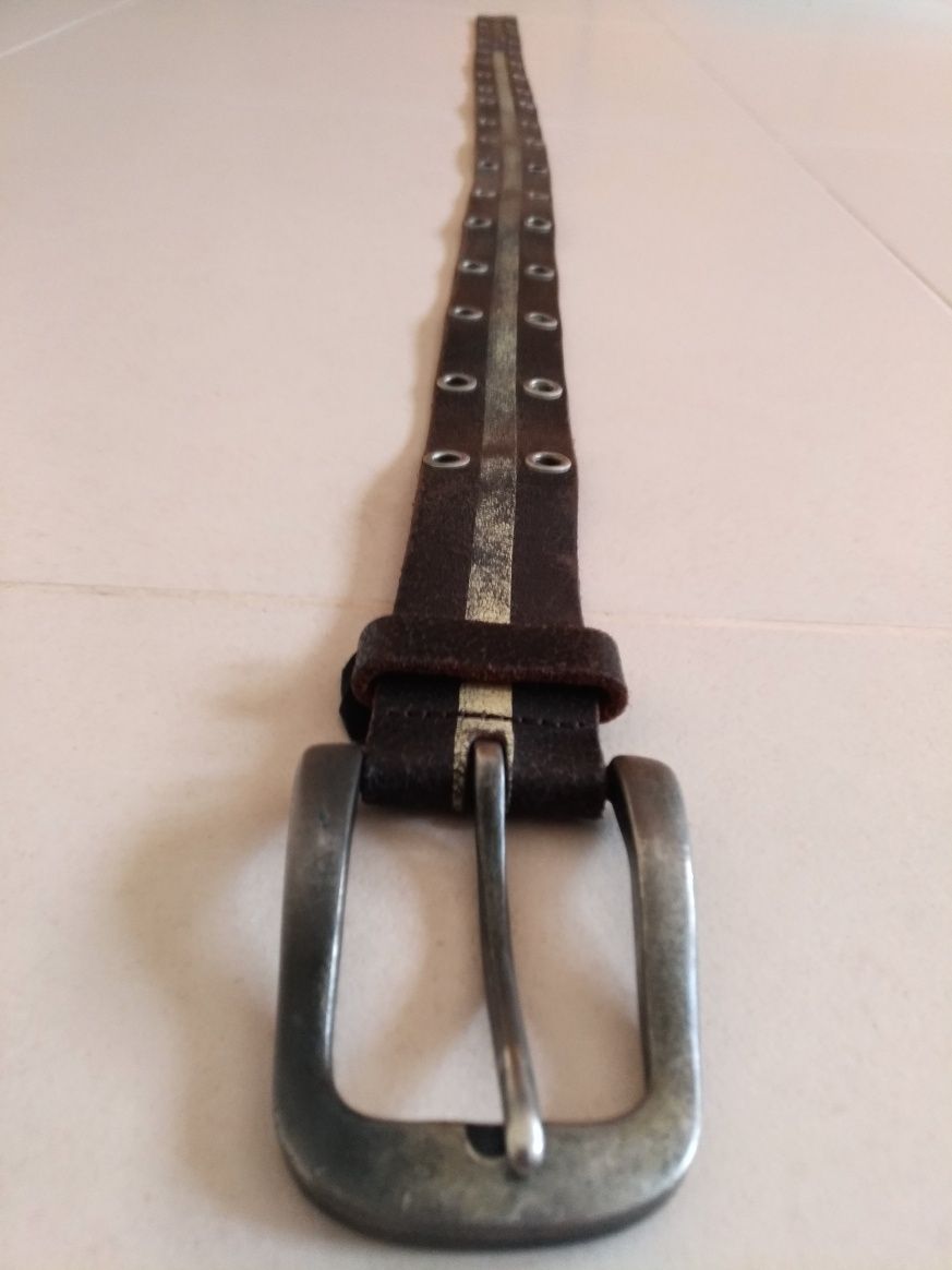 Cinto para Mulher castanho em pele genuína marca Lanidor