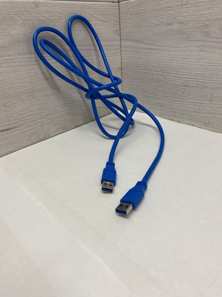 USB 3.0 кабель A–A  1.5 м, синій   Мінімальне замовлення 5 шт