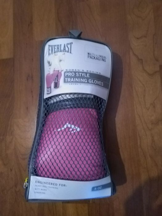 Luvas box rosa Everlast
