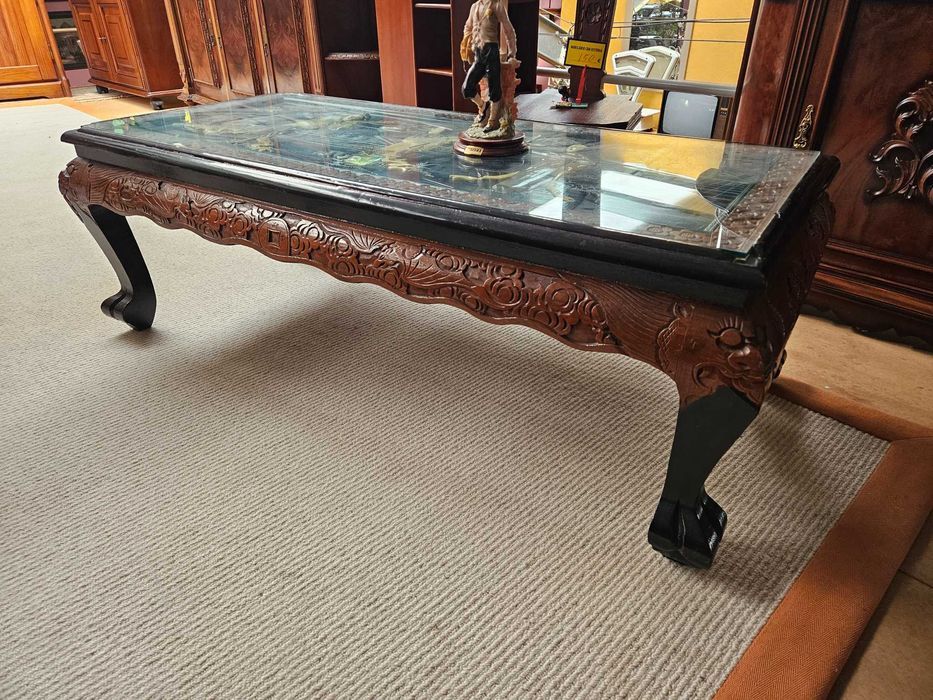 Mesa de centro antiga, Oriental - Bom estado geral