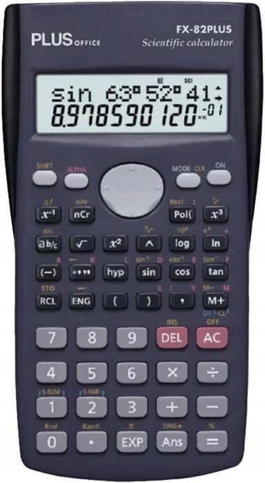 uszkodzony kalkulator naukowy/biurowy plus fx-82plus lcd wyświetlacz