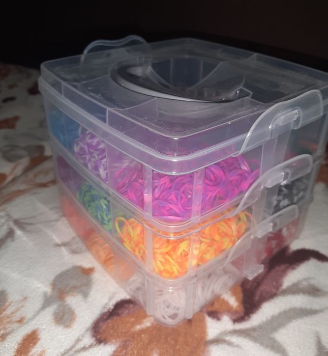 Набір гумок для покоління браслетів. Резинка до плетіння