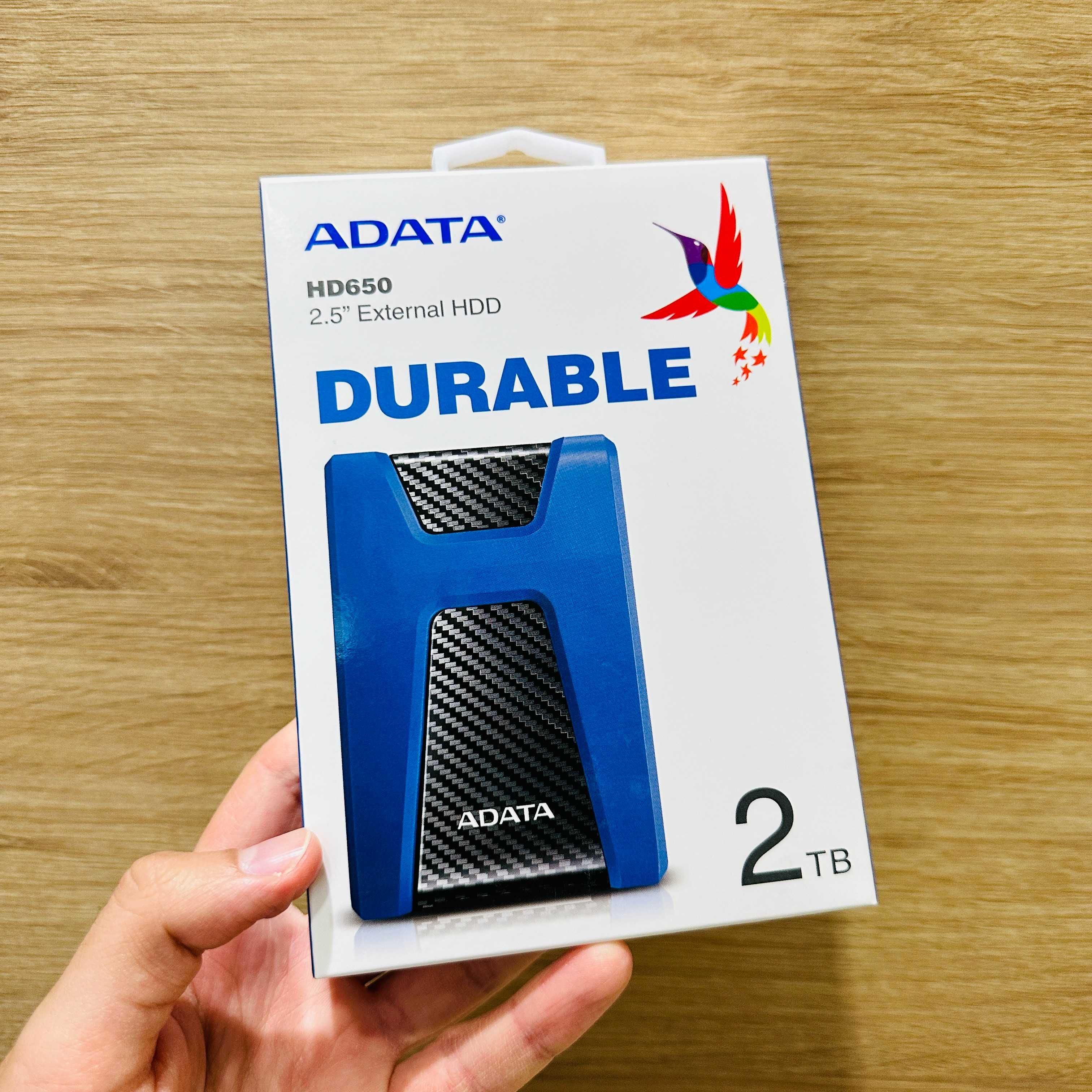 Зовнішній Жорсткий диск HDD Adata HD650 2TB USB 3.2 Gen 1 max 5Gb/s