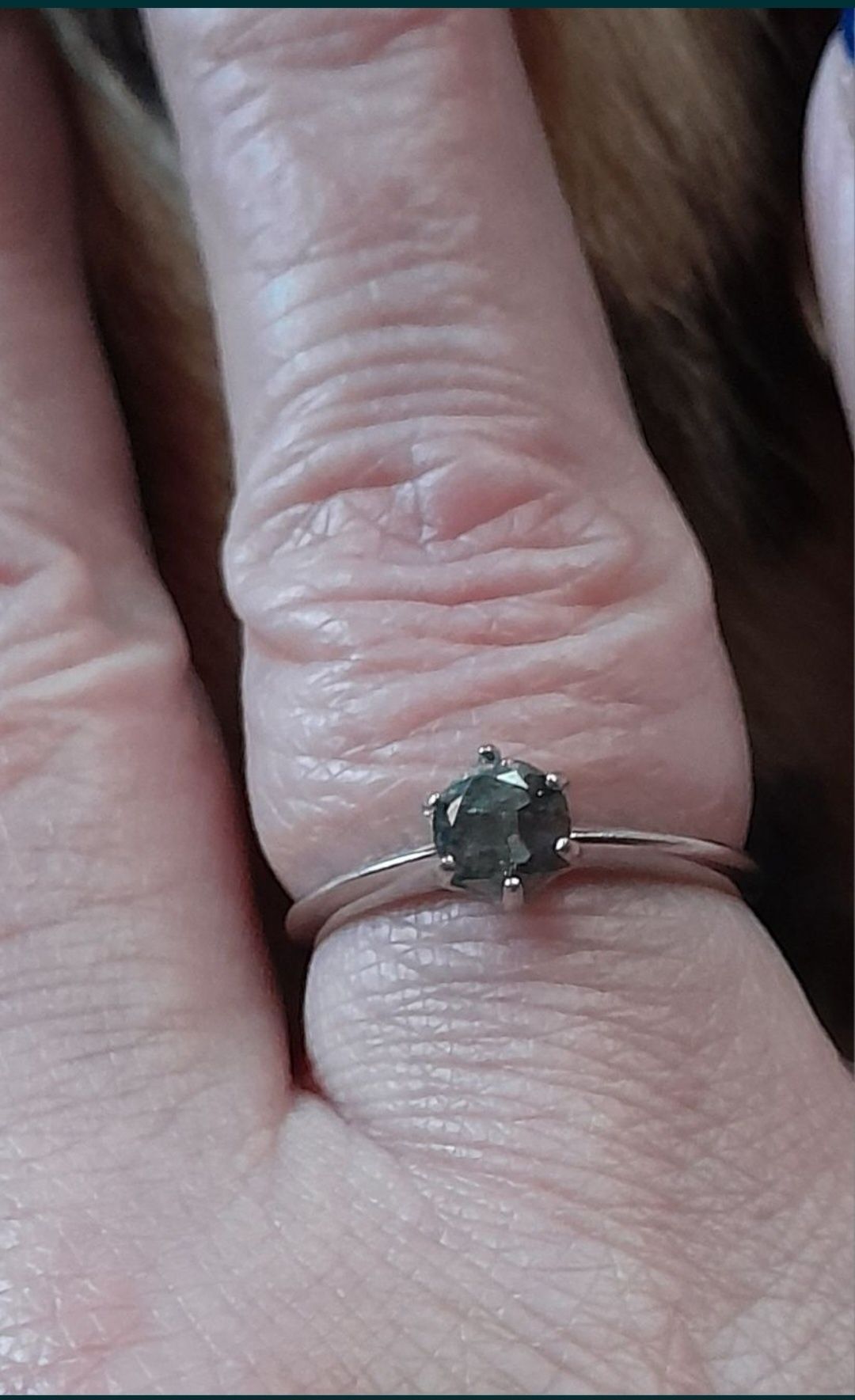 Кольцо Черный Принц в белом золоте с чёрным бриллиантом 0,69кр
