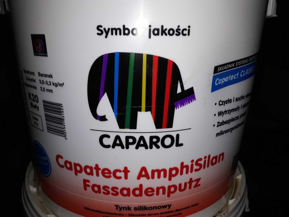 Tynk silikonowy Caparol kolor Graphit 16