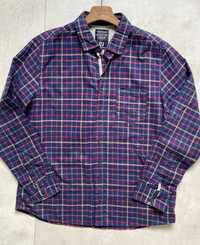 Męska koszula w kratę r. 40 L. Boston Crew jakość premium na co dzień