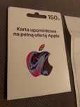 Karta podarunkowa APPLE, z paragonem.