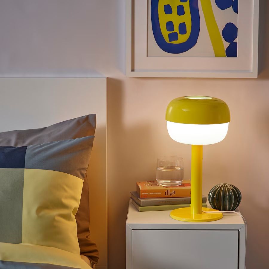 Candeeiro IKEA amarelo