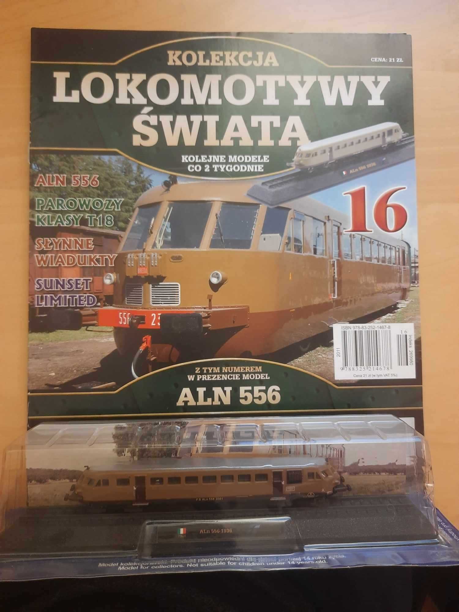 Lokomotywy Świata Amercom - numer: 16, Aln 556, 1936 - kompletny