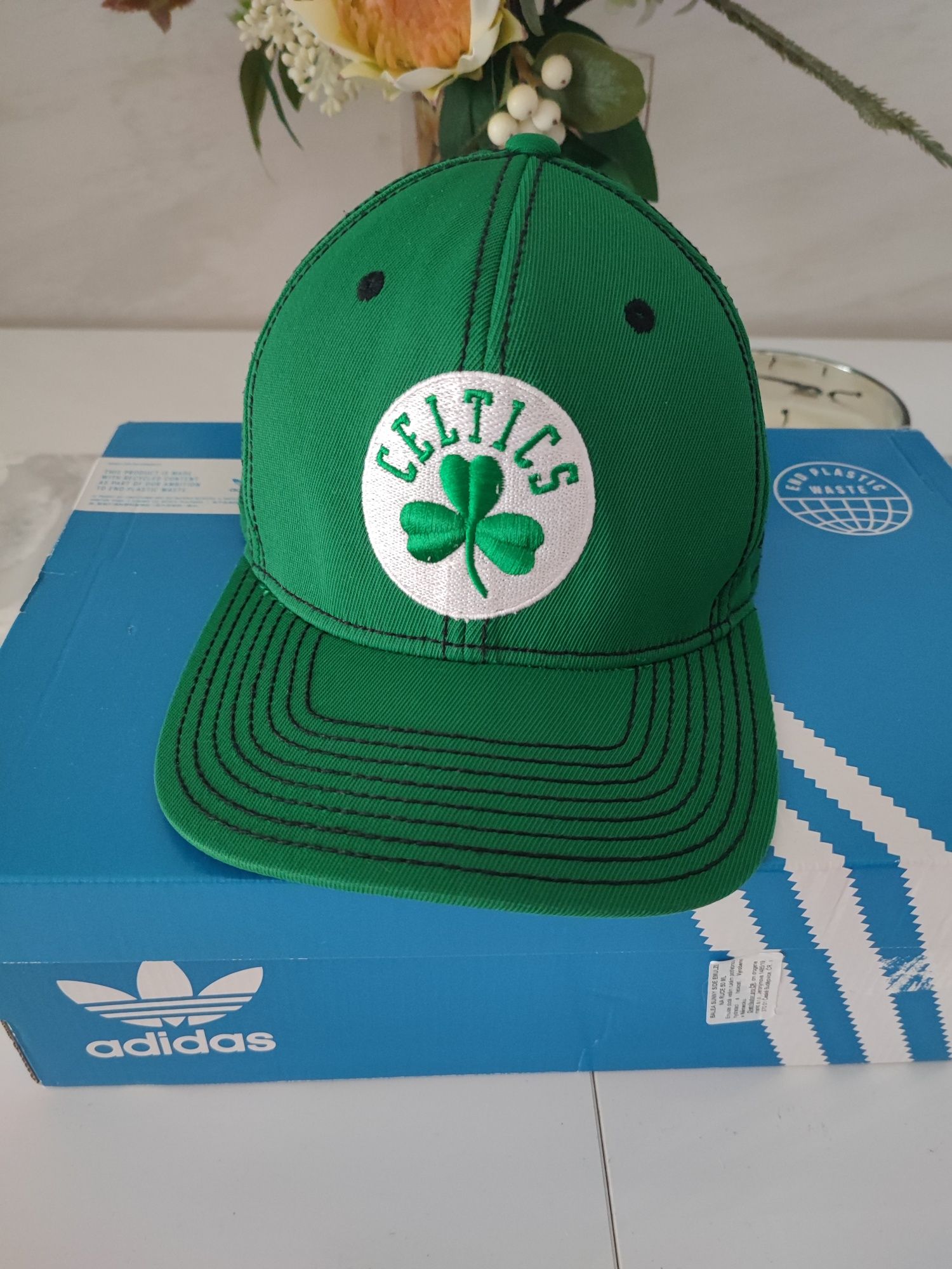 Czapka z daszkiem Adidas Boston Celtics NBA