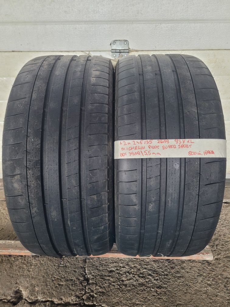 Opony letnie używane 245/35 ZR19 93Y XL Michelin - 2 szt.