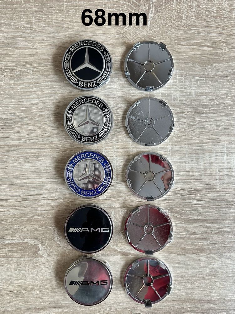 Conjunto 4 Centros Jantes Mercedes Benz 56mm 60mm 65mm 68mm 75mm