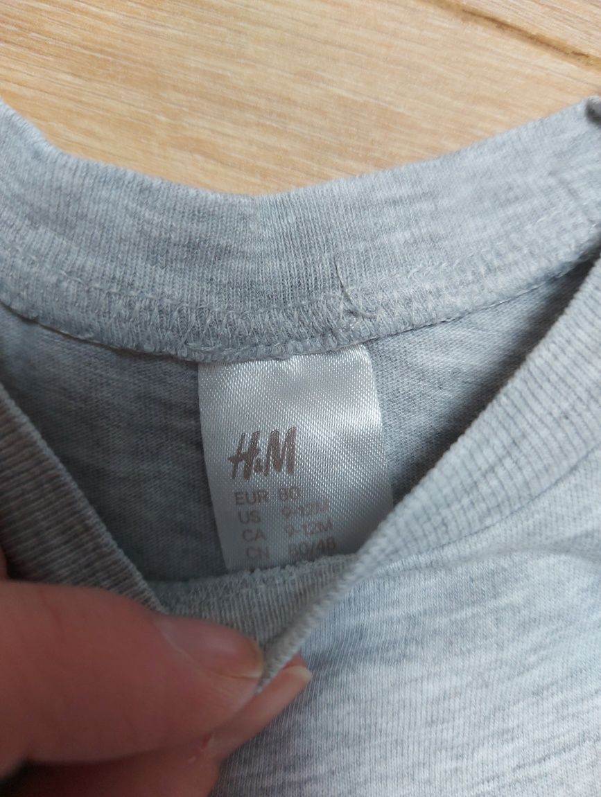 2pak bluzka z długim rękawem / t-shirt - H&M - rozm. 80