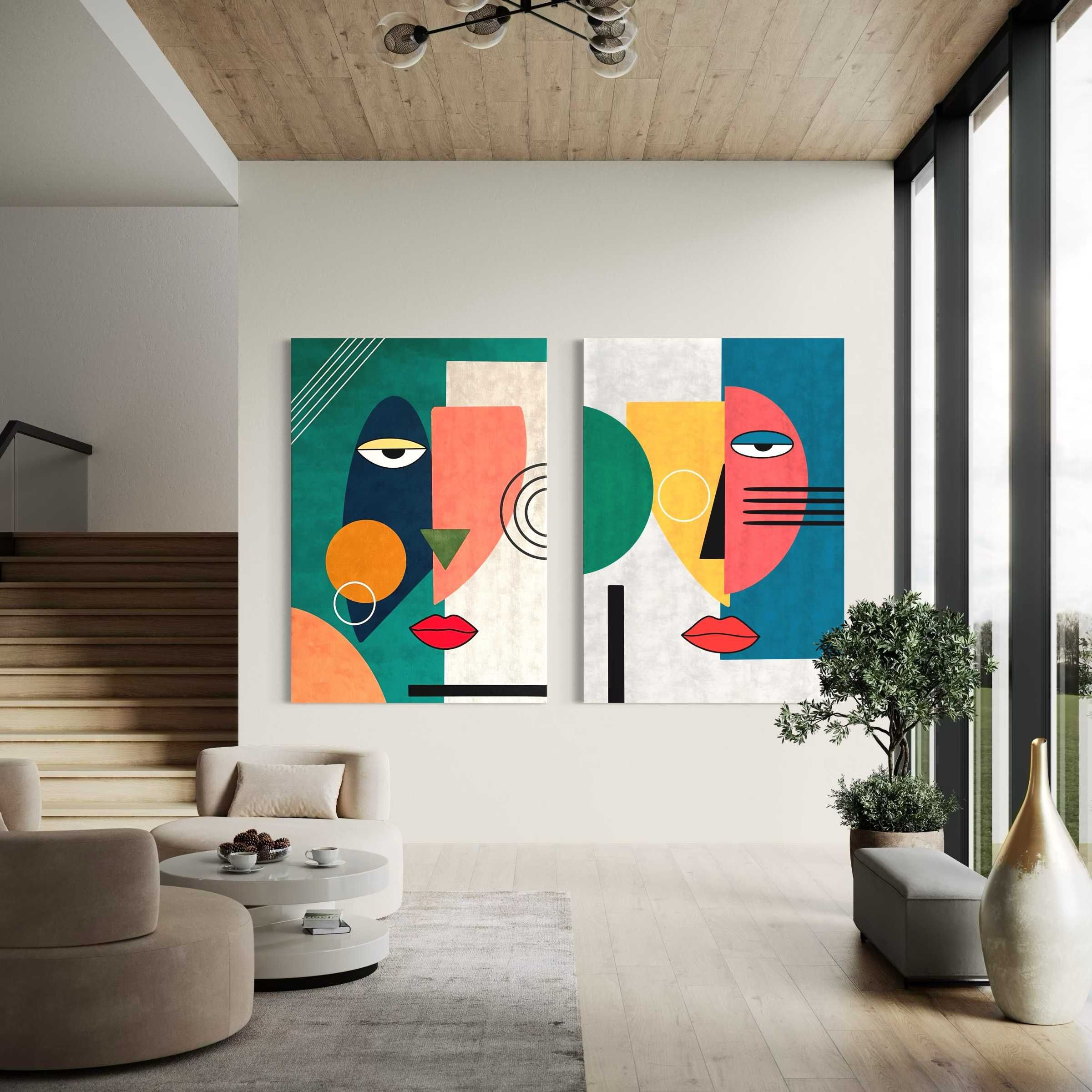 Plakat 50x70 Abstrakcja na płótnie