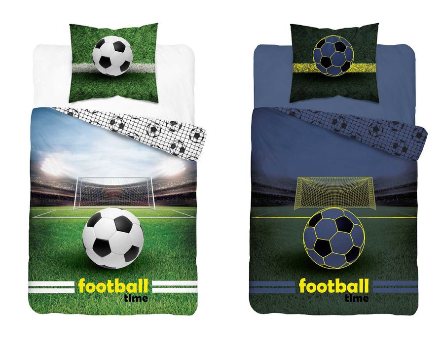 Pościel bawełniana świecąca Fluo 160x200 Piłka