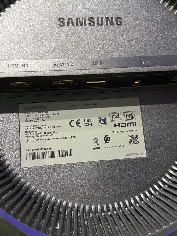 monitor samsung 24 cale curved 144hz