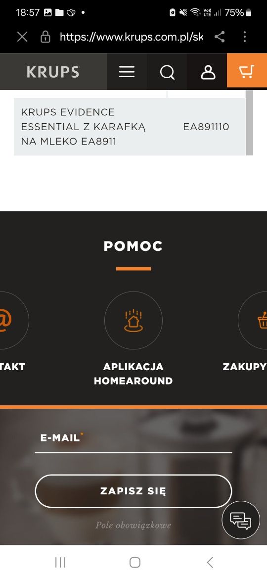 Krups pojemnik na mleko