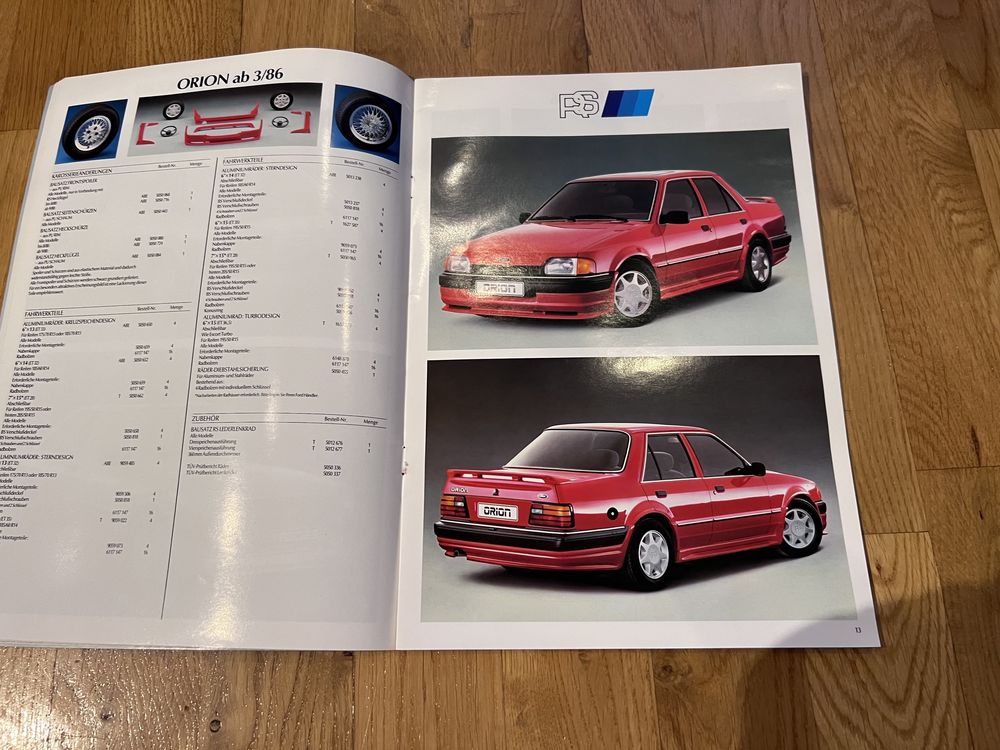 Katalog reklamowy Ford Rs Sport-Zubehör