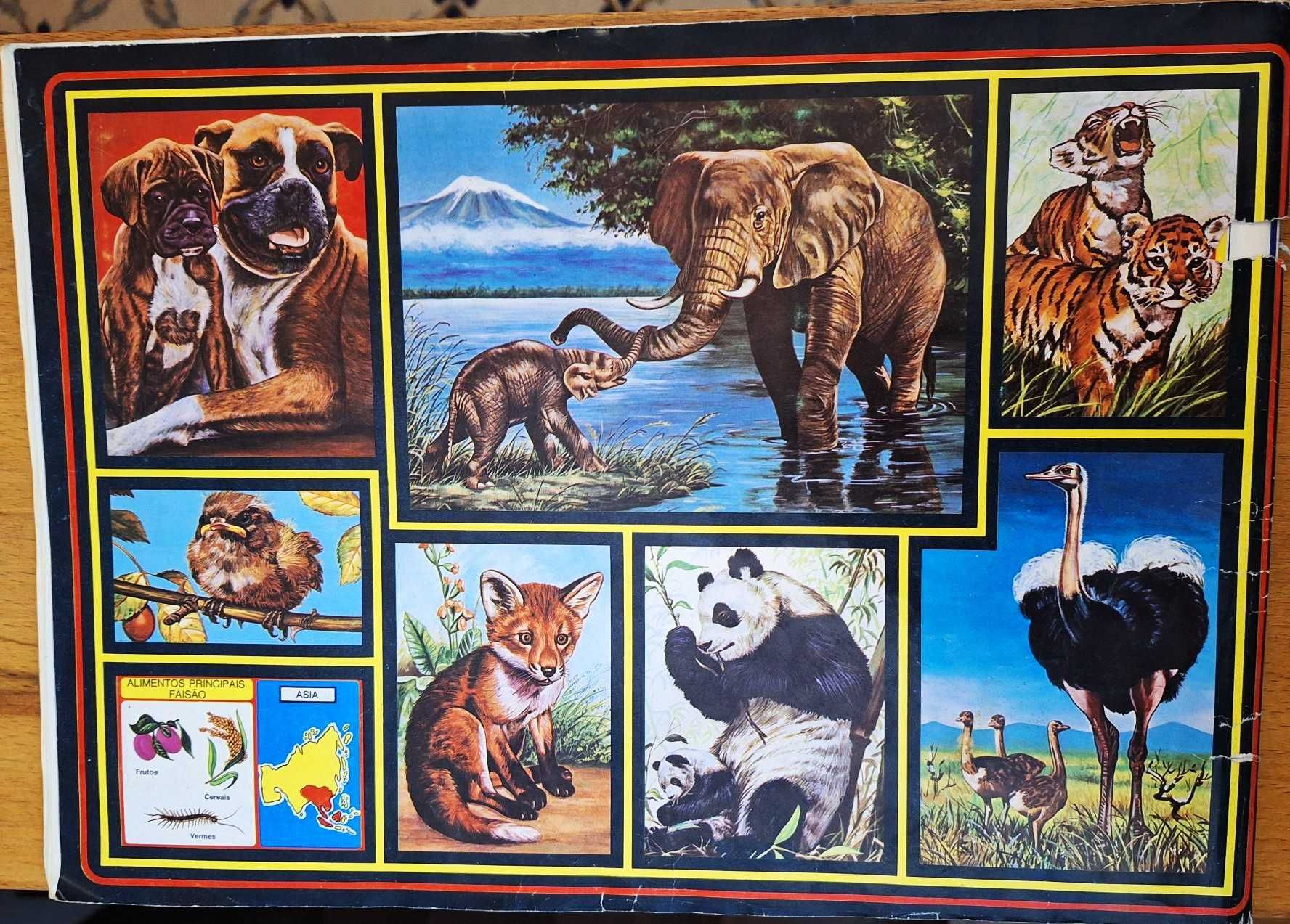 Caderneta de 240 cromos de Animais e suas Crias, completa